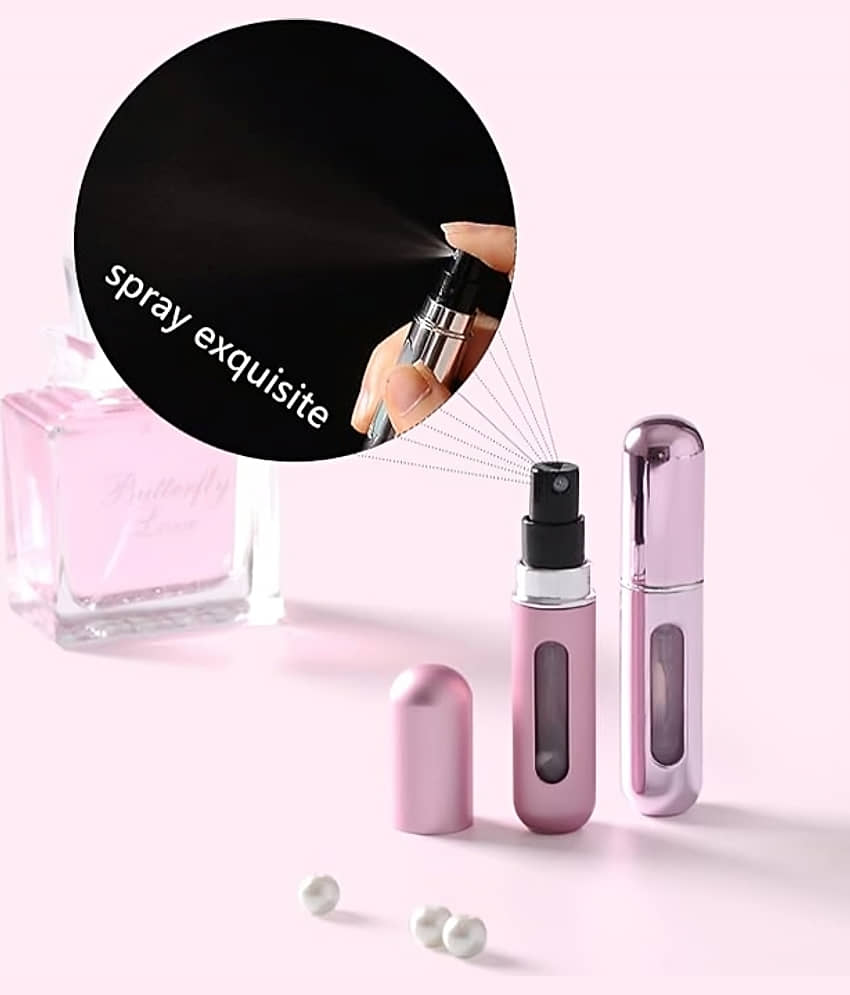 Pocket Sized Perfume Bottle Mini Travel Perfume Atomizer | Easy Refill Aluminum Perfume Bottles With Pump Sprayer - Pack of 1 view 2
