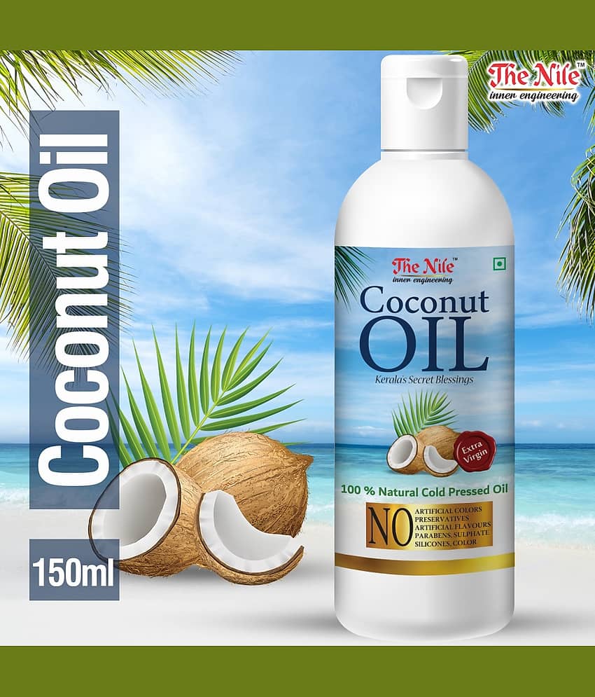 The Nile Coconut 150 ML + Coconut Oil 100 ML + Almond Oil 100 Ml 350 mL Pack of 3 view 2