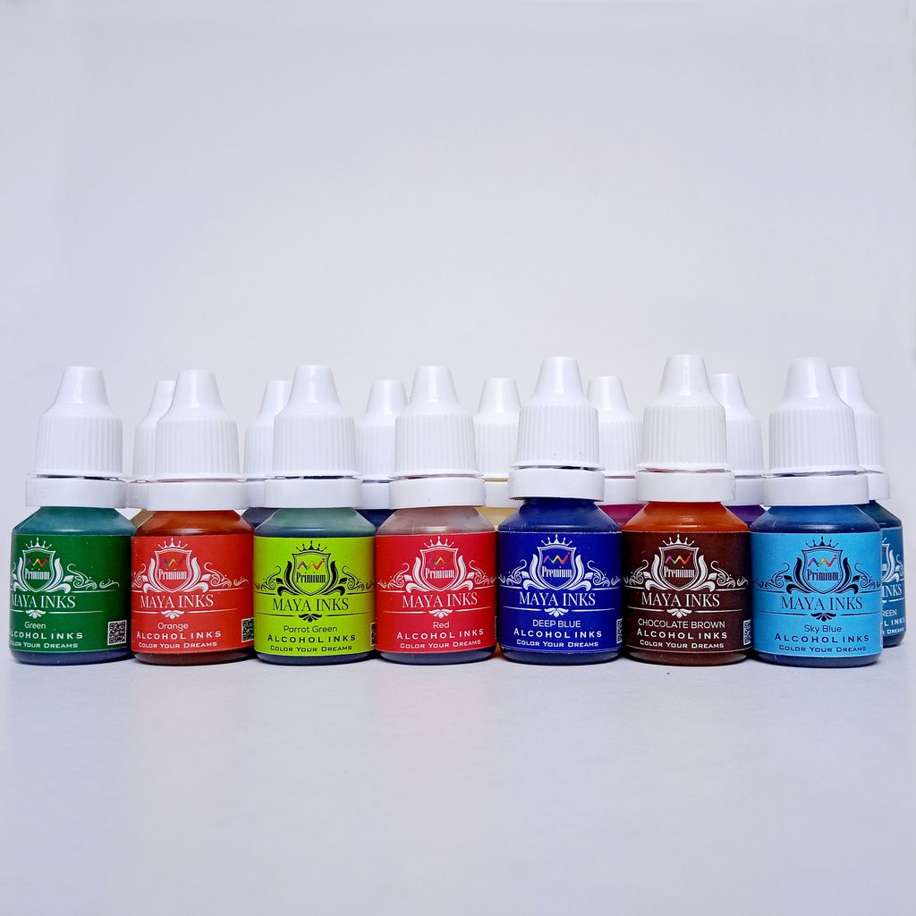 Alcohol ink set of 14 ink view 2