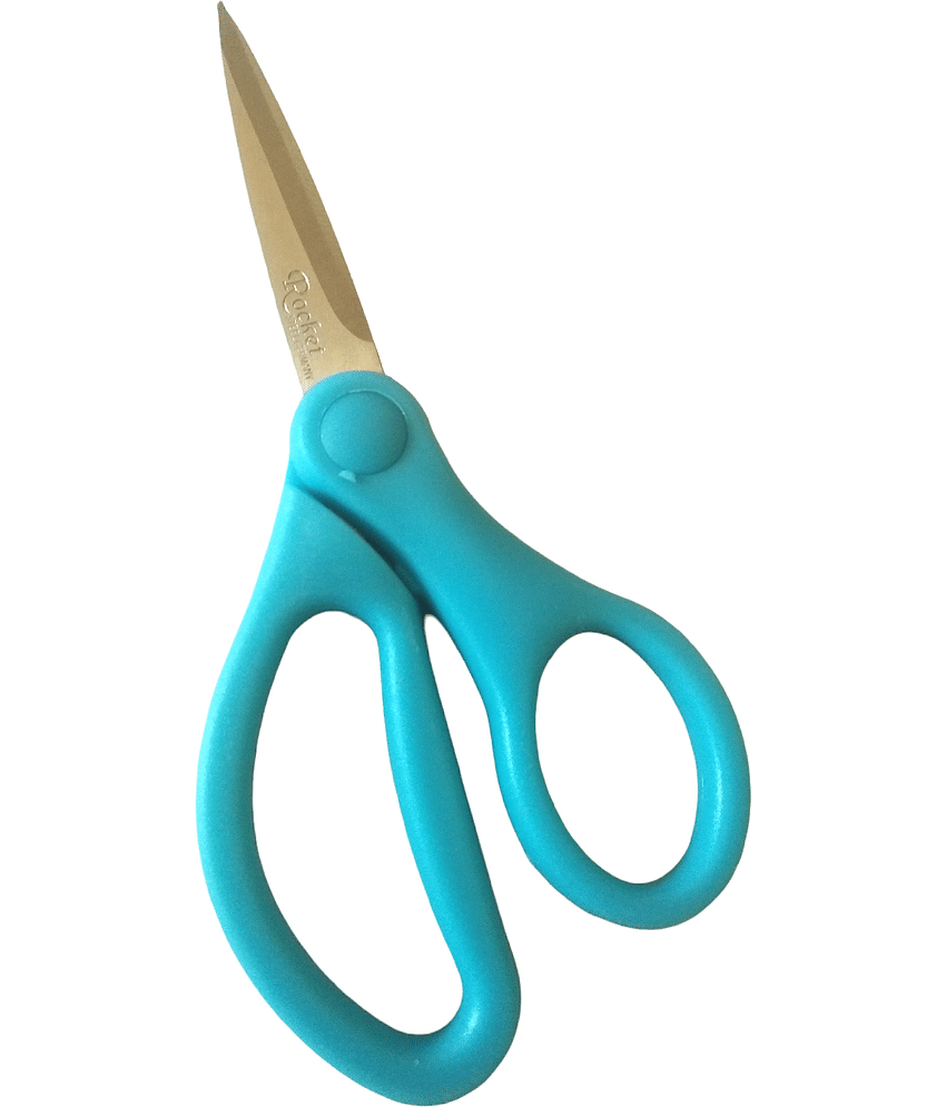 4.5 inch Stationery Office Plastic Student Safety Children Scissors view 2