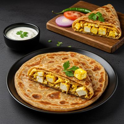 Paneer Egg Paratha