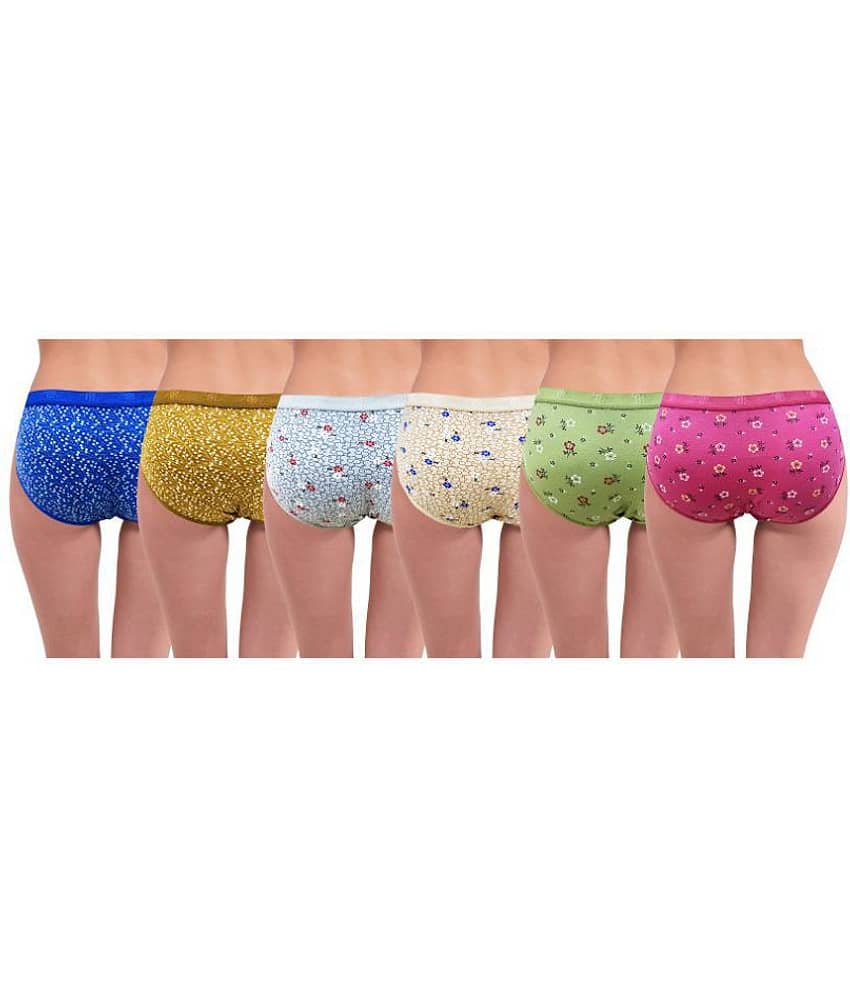 RC. ROYAL CLASS Pack of 6 Cotton Women's Hipsters ( Multi Color ) view 2
