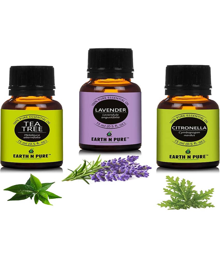 Earth N Pure - Tea Tree Essential Oil 15 mL ( Pack of 3 )
