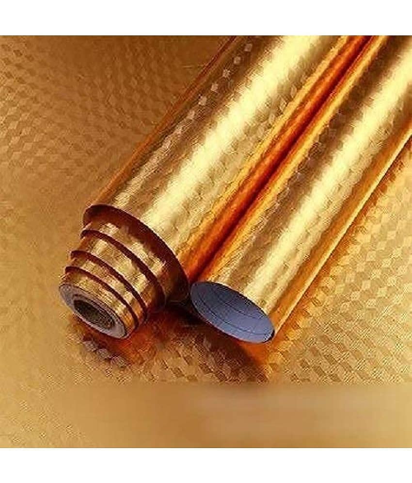 Geeo Diamond Design In Gold Foil Wall Paper 60cm X2m (Pack of 1) view 2