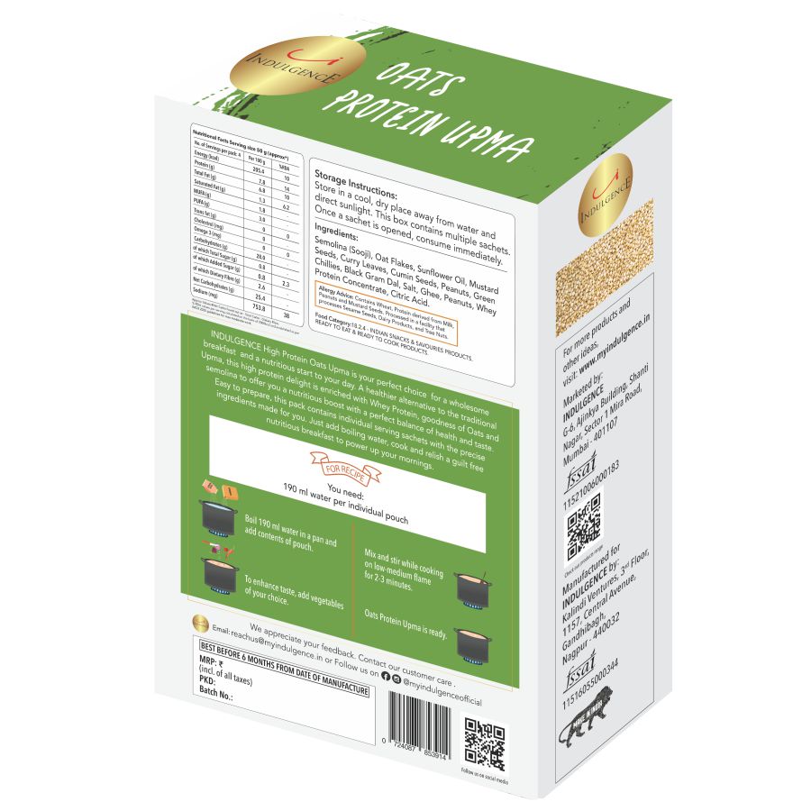 INDULGENCE Oats Protein Upma 200 gms view 2