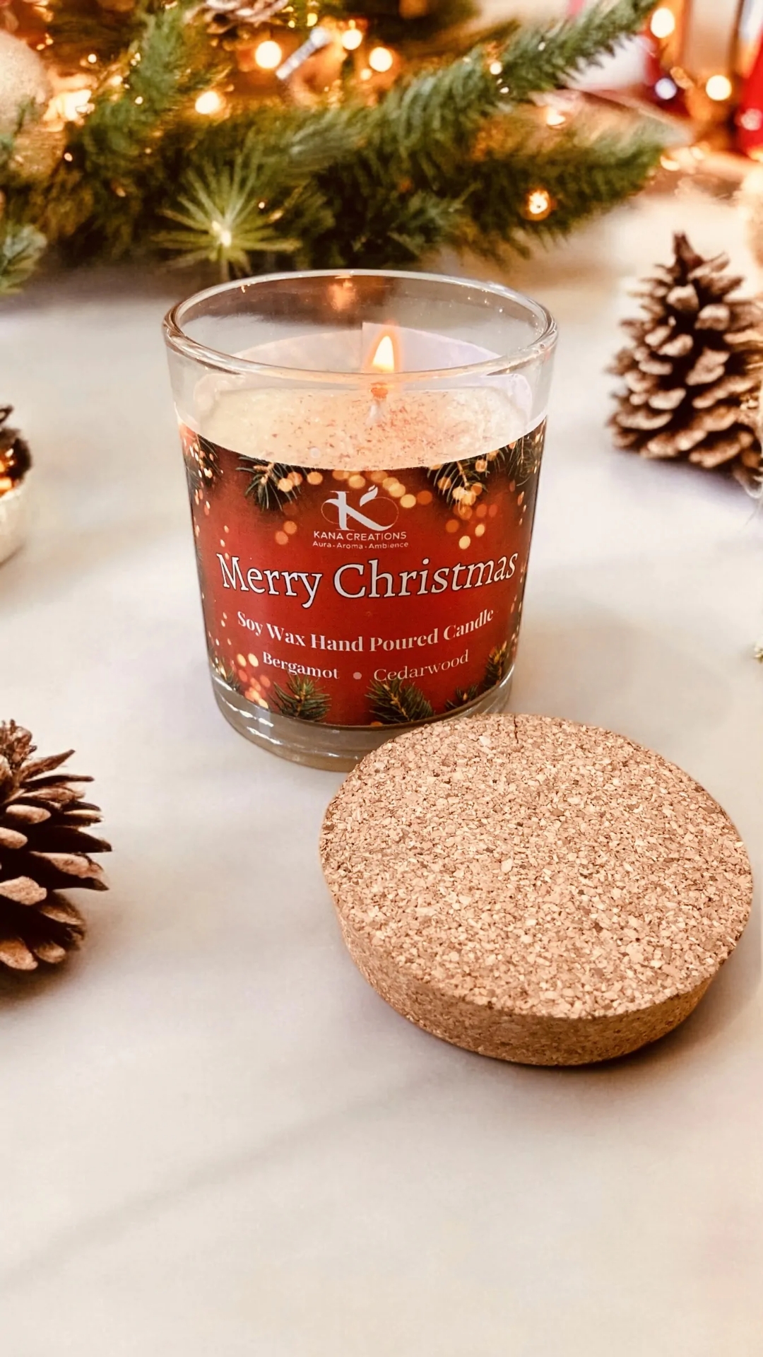 Merry Christmas Soy Candle view 2