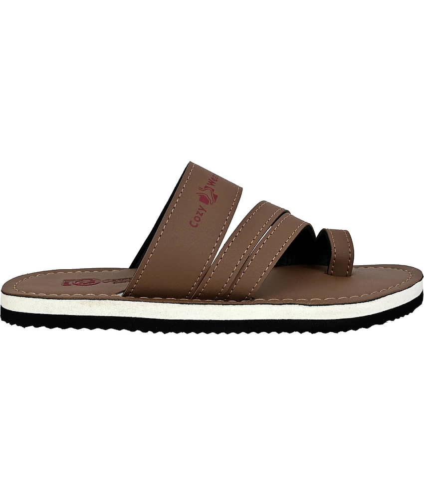 Cozy Wear Brown Men's Daily Slipper view 2