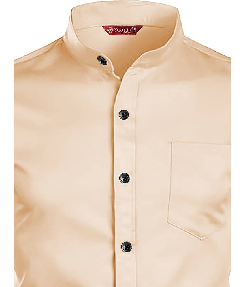 Yugnik Cotton Blend Slim Fit Full Sleeves Men's Formal Shirt - Sea Green ( Pack of 1 ) view 2