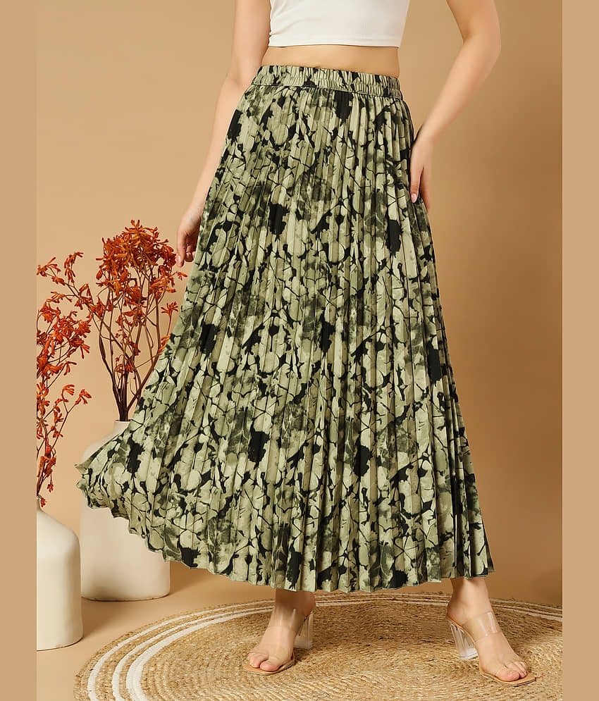 ZWERLON Brown Crepe Women's A-Line Skirt ( Pack of 1 )