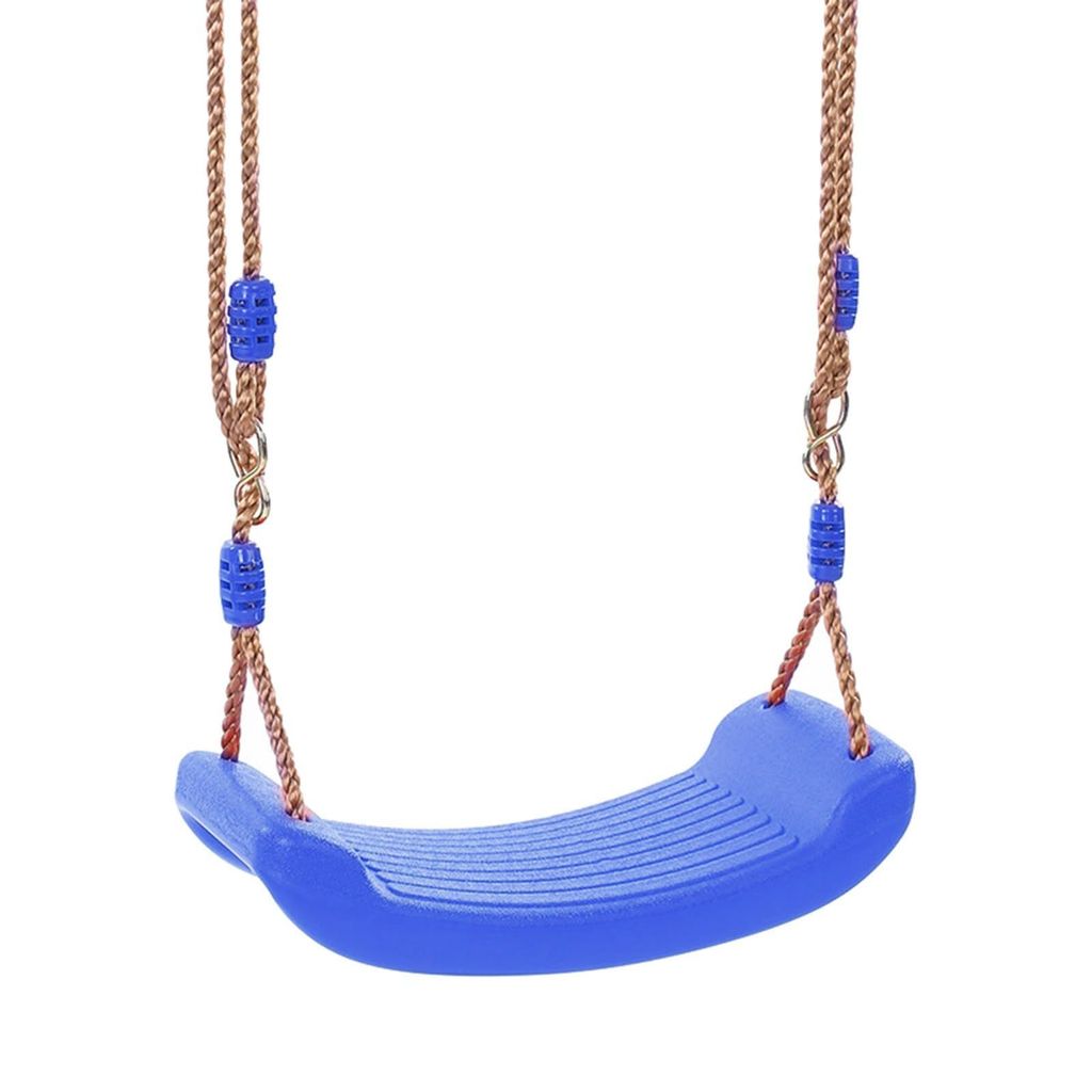 REZNOR Kids Indoor Outdoor Plastic Swing Seat with Hight Adjustable Rope Strong Tree Swing for Playground Backyard Holds 120kg for 3-12 Years Kids Children view 2