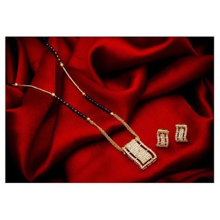Hetprit Brass Gold Plated Shimmering Mangalsutra For Woman view 2