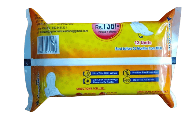 Smooth XL Ultra Thin Sanitary Pads with Wings - 320mm (Pack of 12) view 2