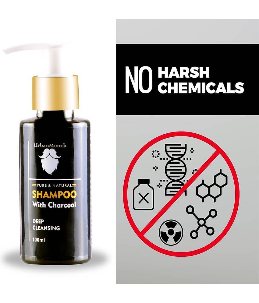 UrbanMooch Activated Charcoal Shampoo Anti Dandruff Shampoo + Conditioner 200 ml Pack of 2 view 2