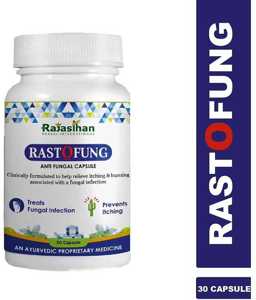 RAJASTHAN AUSHDHALAYA Rastofung Help to treat Fungal infection Capsule 30 no.s Pack Of 1 view 2