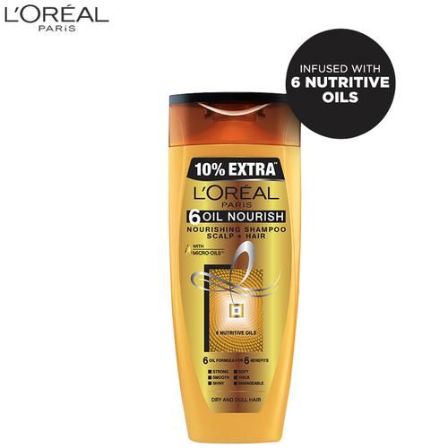 L’Oreal Paris 6 Oil Nourish Nourishing Shampoo, 175 ml (With 10% Extra) view 2