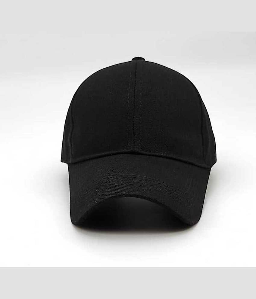 Bolax Pack of 1 cotton Men's Cap ( Black ) view 2