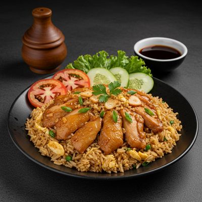Chicken Garlic Fride Rice