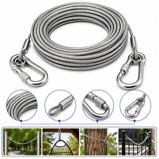 Heavy Gauge Clothes Drying Wire with Rust Resistant Silver Finish and Wall Fittings