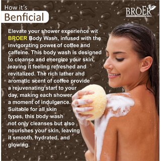 Broer Premium Co-Ca Body Wash Infused with Coffee Beans Oil No Sulphate Paraben (200 ml) view 2