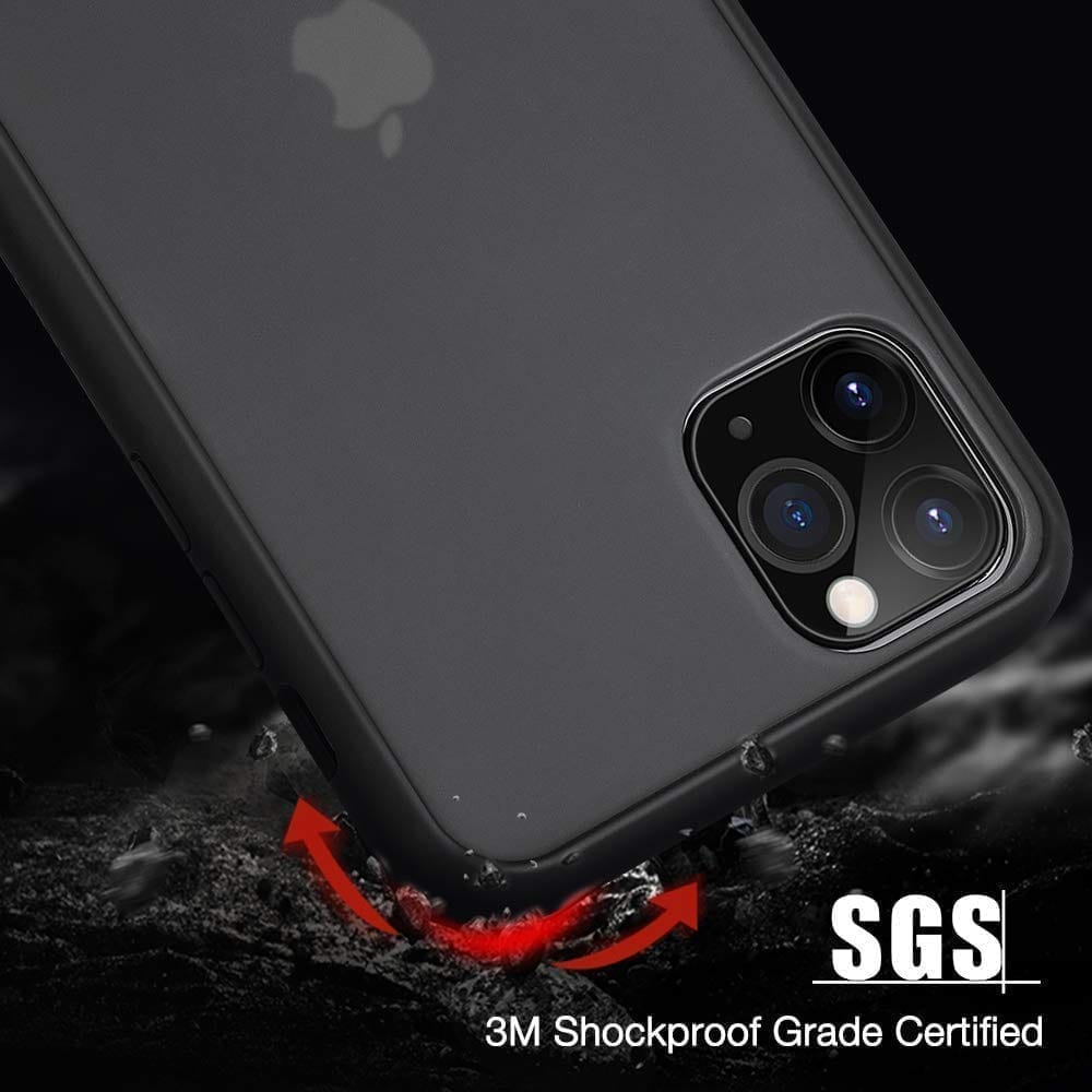Memumi Armour Series Back Cover for Apple iPhone 11 Pro SGS Drop/Shockproof - Trans Black (5.8") view 2