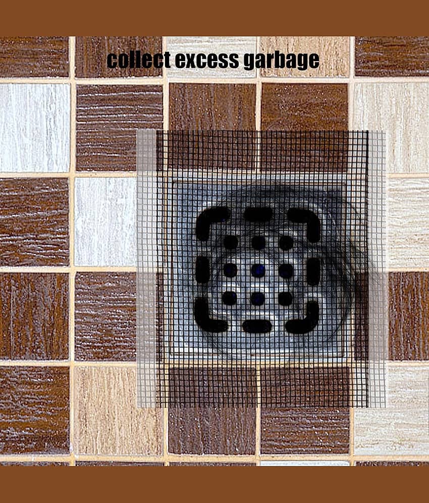 Kitchen Sink Strainer Disposable Hair Catcher Shower Drain Mesh Stickers roll, Cuttable PVC Mesh, DIY Shower Drain Cover Hair Catcher for Any Length view 2