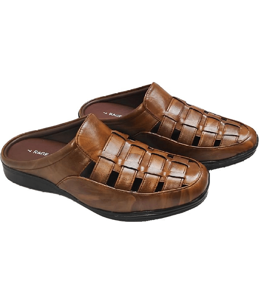 RAGE GAZE - Brown Men's Sandals view 2
