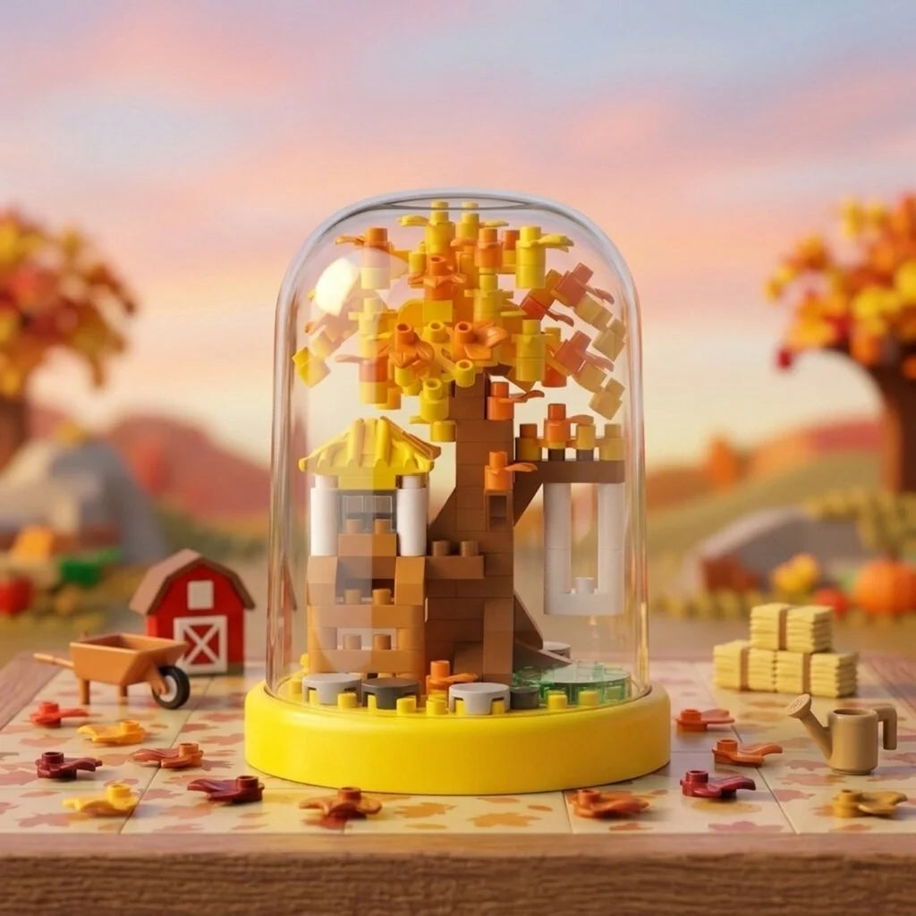 Autumn Golden Harvest Tree Building Block (1Pc) view 2