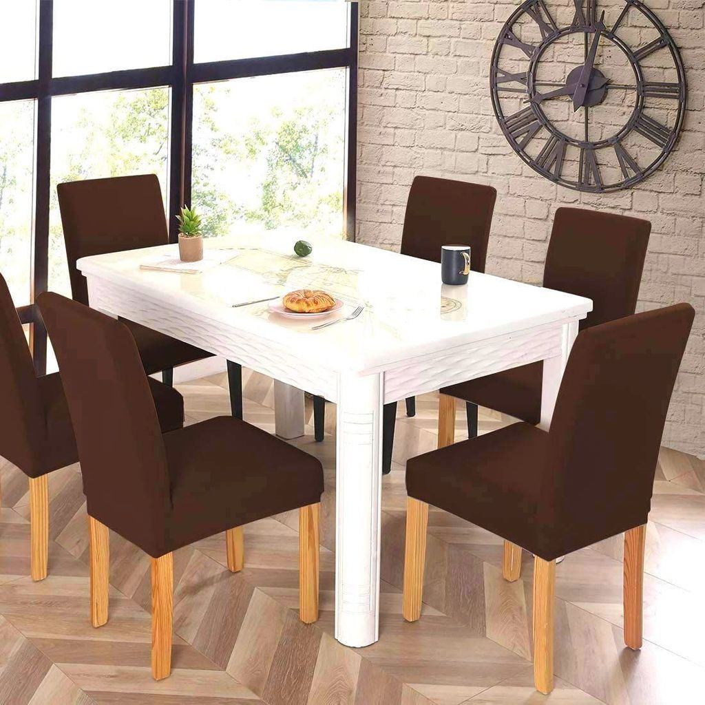 PENTHOOM Elastic Dining Chair Covers, Removable Washable and high Elasticity Premium Fabric Seat Cover view 2