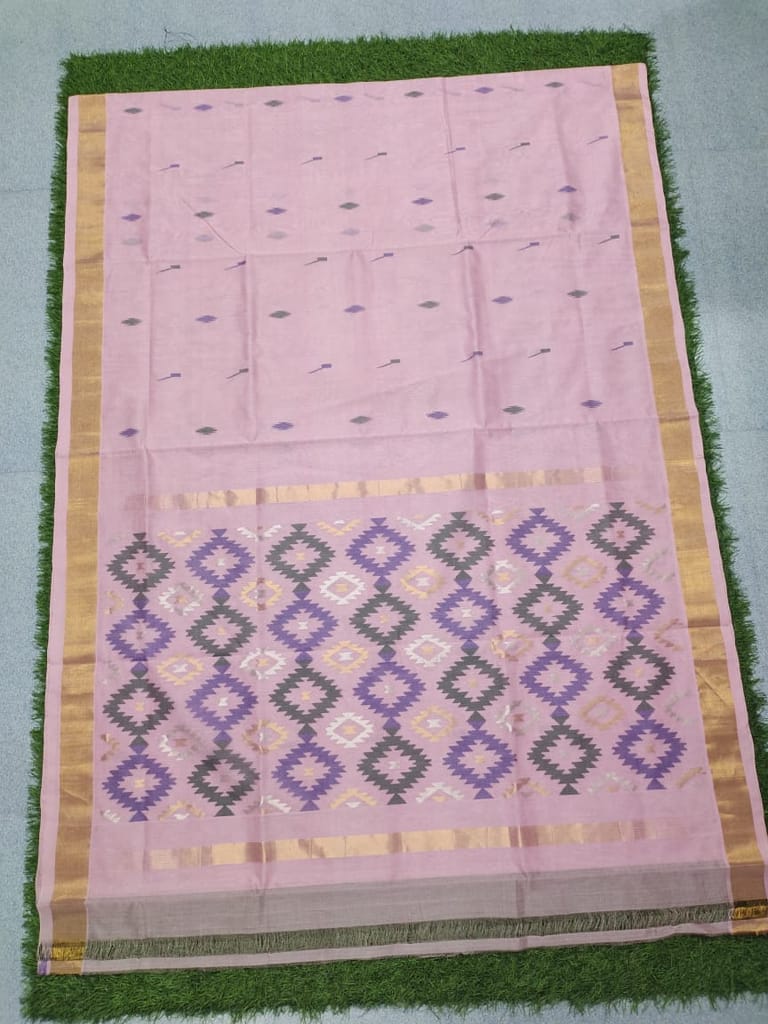 ANGARA Cotton jamdaani All over Pallu Saree view 2