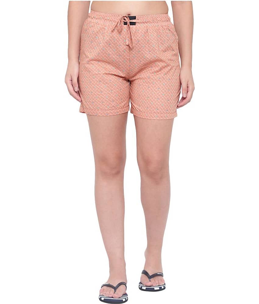 Flamboyant Cotton Hot Pants - Orange view 2