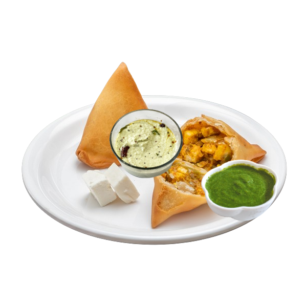 Samosa Paneer with Chutney