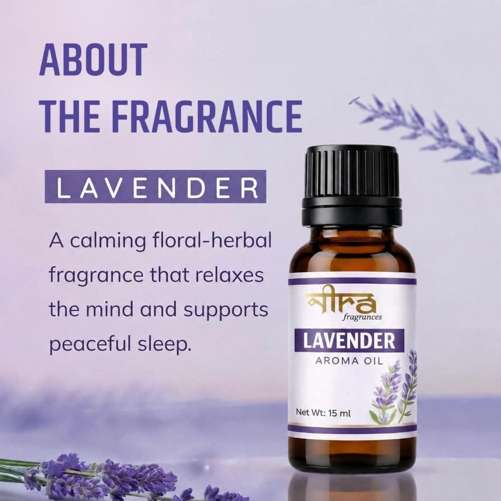 Nira Fragrances Diffuser Oil Combo of 4 (Lemon Grass | OceanBreeze | Rose | Lavender) 60ml for Home, Candle, Office Aroma Oil view 2