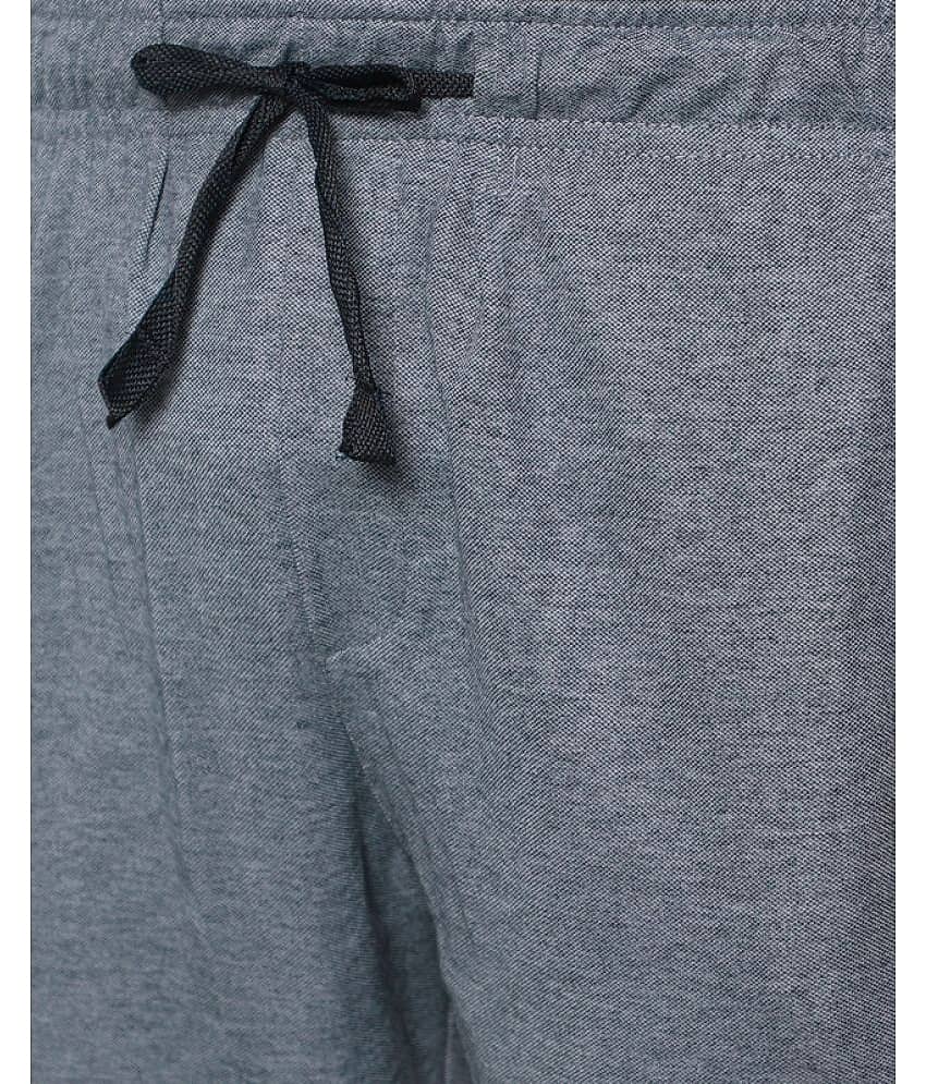 Avoq - Medium Grey Cotton Blend Men's Trackpants ( Pack of 1 ) view 2