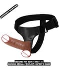SCENTURS 7 Inch Chocolate Strap on Artificial Solid Penis Dildo With Belt Sex Toy for Women view 2