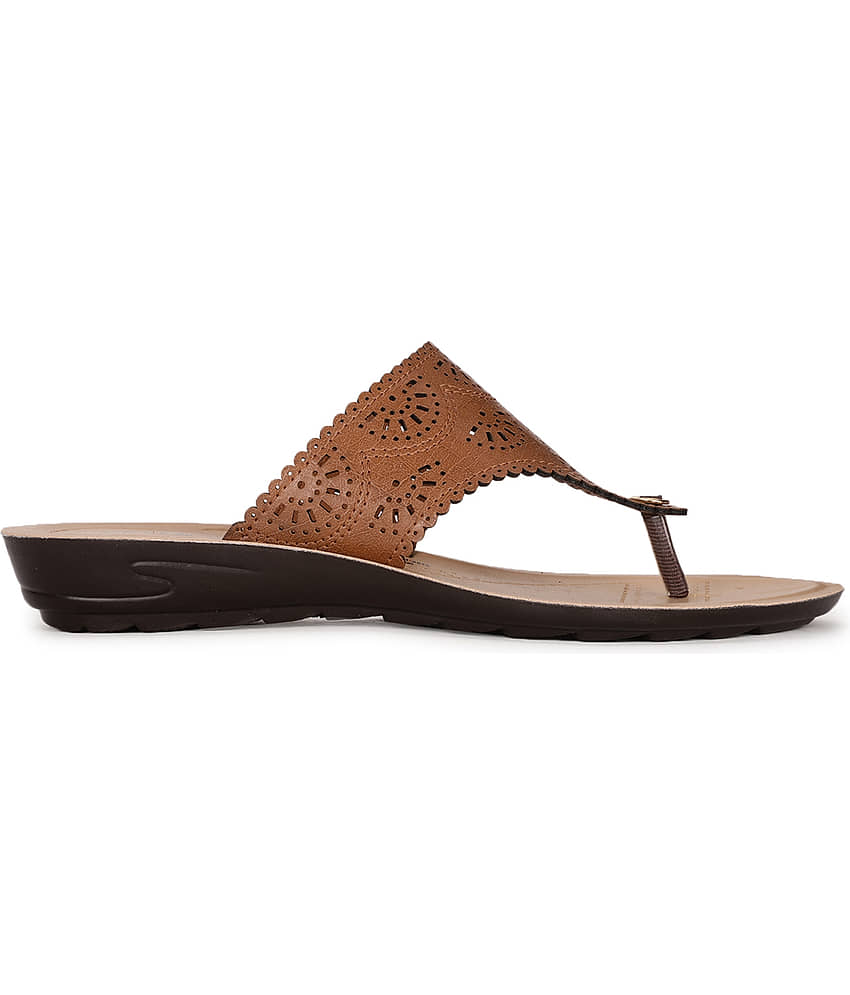 Bata Tan Women's Flats view 2