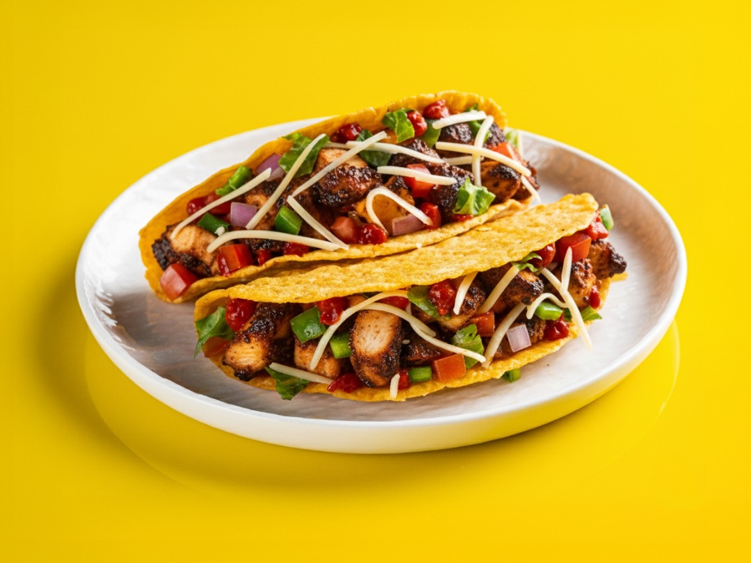 Blackened Chicken Hard Shell Tacos
