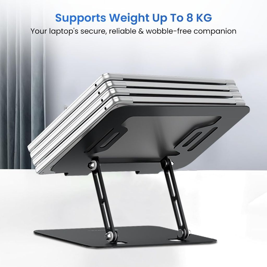 Portronics My Buddy K3 Pro Laptop Stand with Adjustable view 2