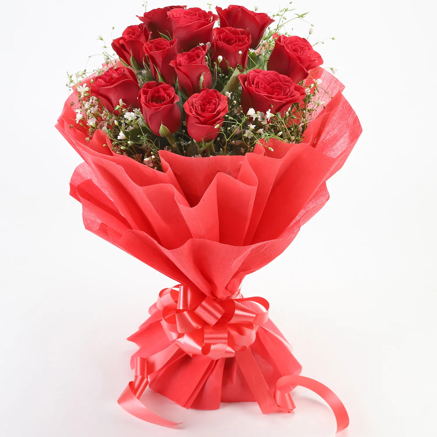 Lovely Red Roses Bouquet view 2