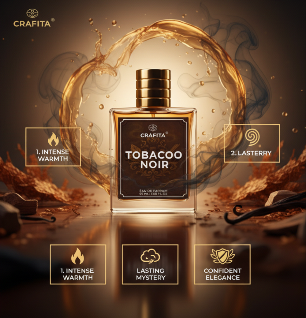 Tobacoo Noir Men's Perfume | Luxury Bold Fragrance | Premium Long-Lasting Signature Scent | 50mL