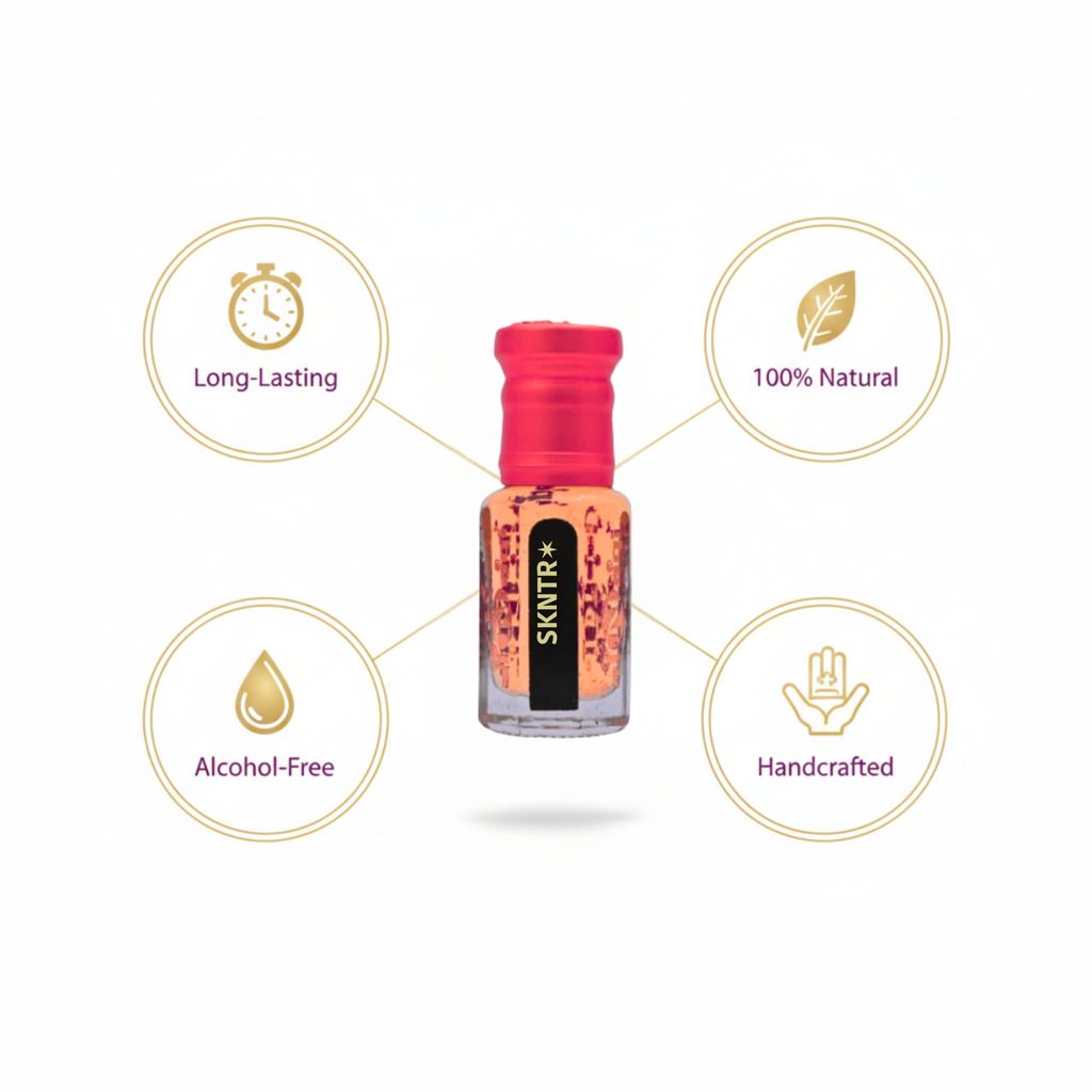 alNaqi SKNTR Attar 6ml - Original Skin Nature Style, Alcohol Free Clean Skin Scent, Long Lasting Aldehydic Floral Oil, Premium Women's-Signature-Ittar view 2