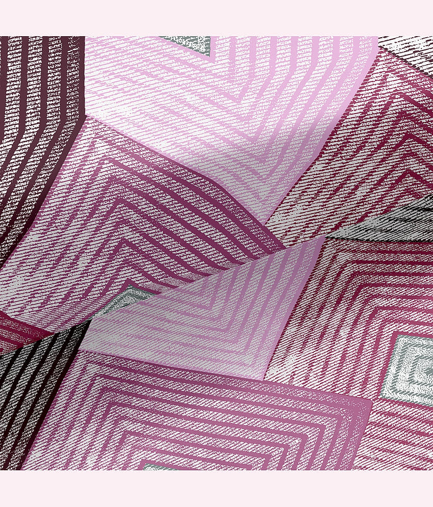 HONOR YOUR HOME Cotton 1 Double Bedsheet with 2 Pillow Covers ( Pink ) view 2