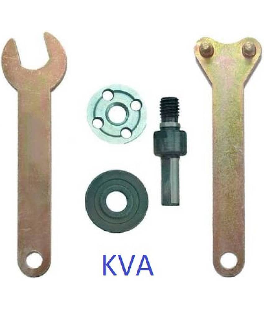 KVA Electric Drill Variable Angle Grinder Connecting Rod with KVA Bag and1pc Wood, Marble Cutting Blade, Flap Disk for Paint Remover, Sanding disc and Iron Grinding Wheel view 2