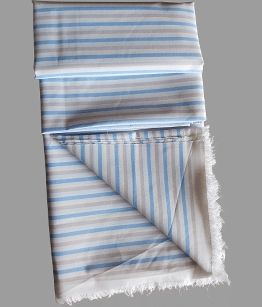 Makhanchor Off-White Cotton Men's Unstitched Shirt Piece ( Pack of 1 ) view 2