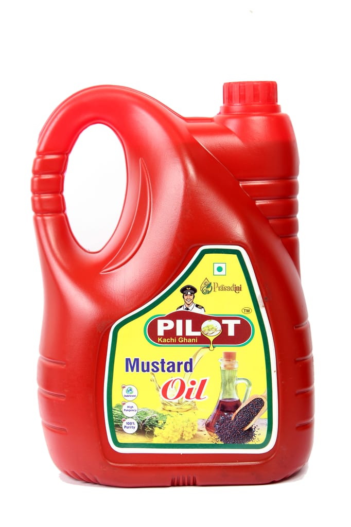 Pilot Cold Pressed Kachhi Ghani Mustard Oil, 5Litre view 2