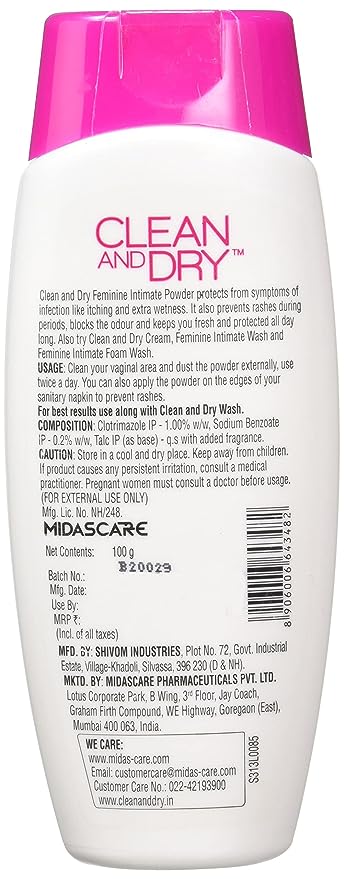 Clean And Dry Powder 100 Gms view 2