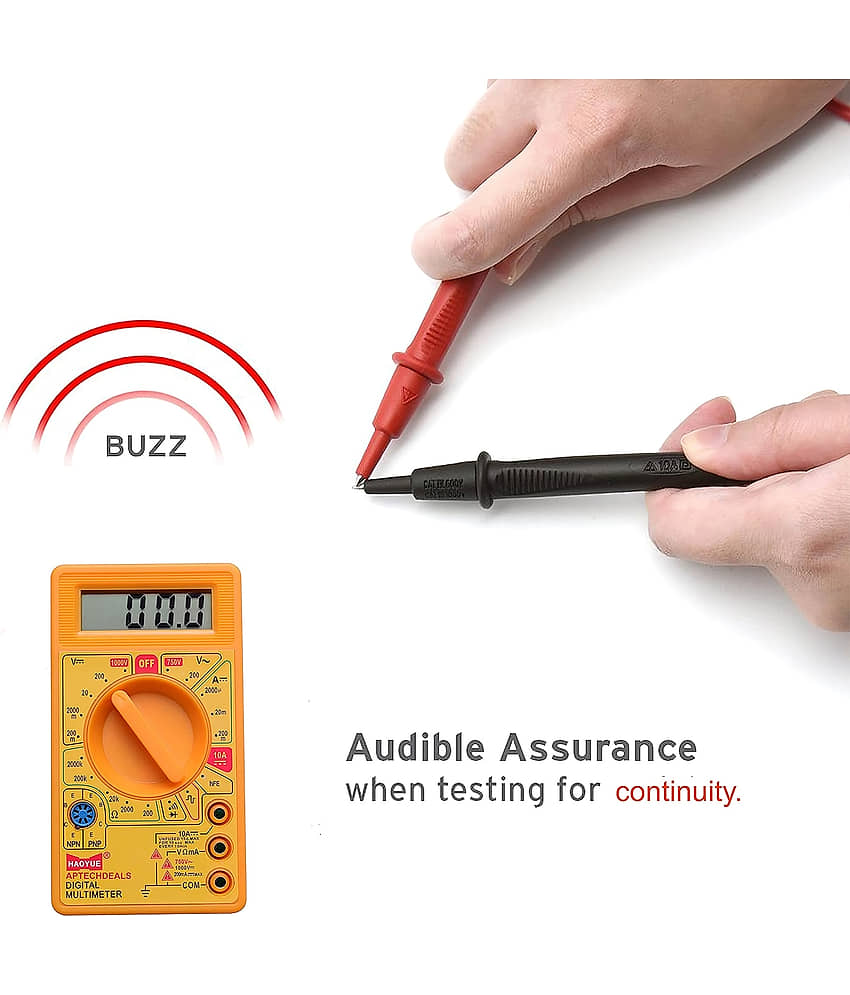 Digital Multimeter LCD AC DC Measuring Voltage Current for home use. Campus Comp Digital Multimeter view 2