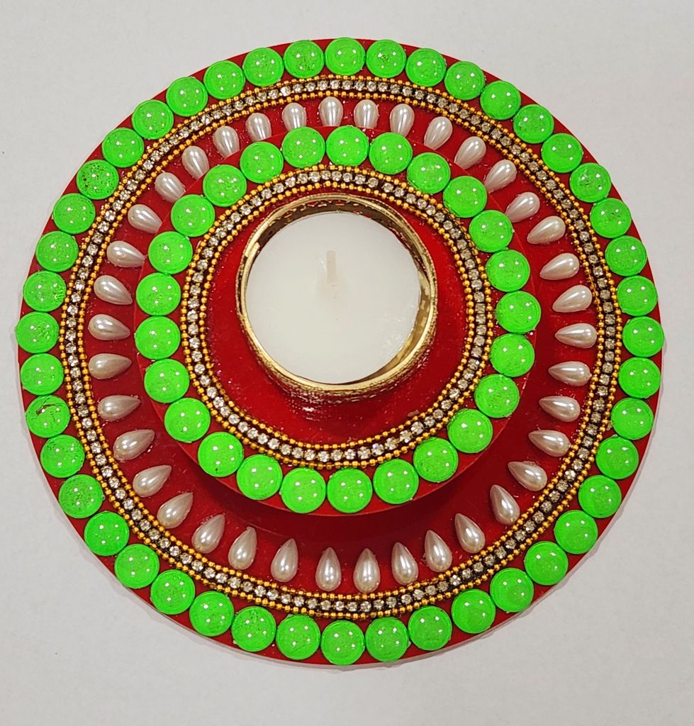 2 Layer Acrylic Candle Holder view 2