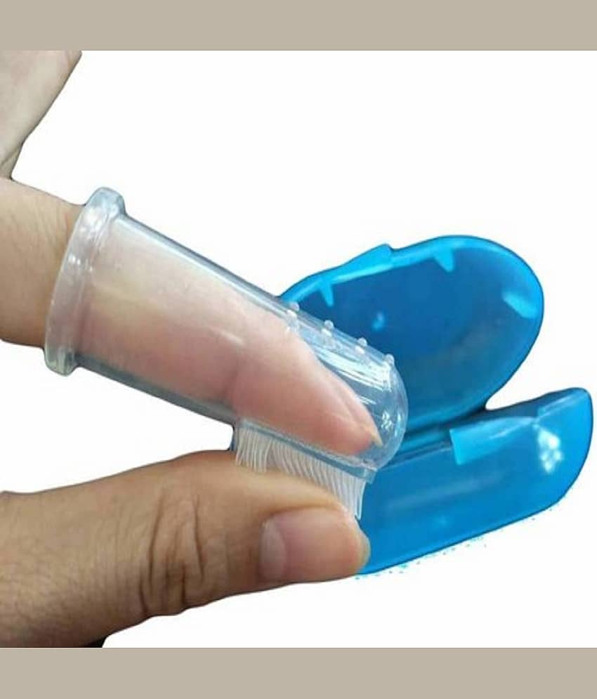 BBYARAJ Multi-Colour Silicone Baby Toothbrush ( 1 pcs ) view 2