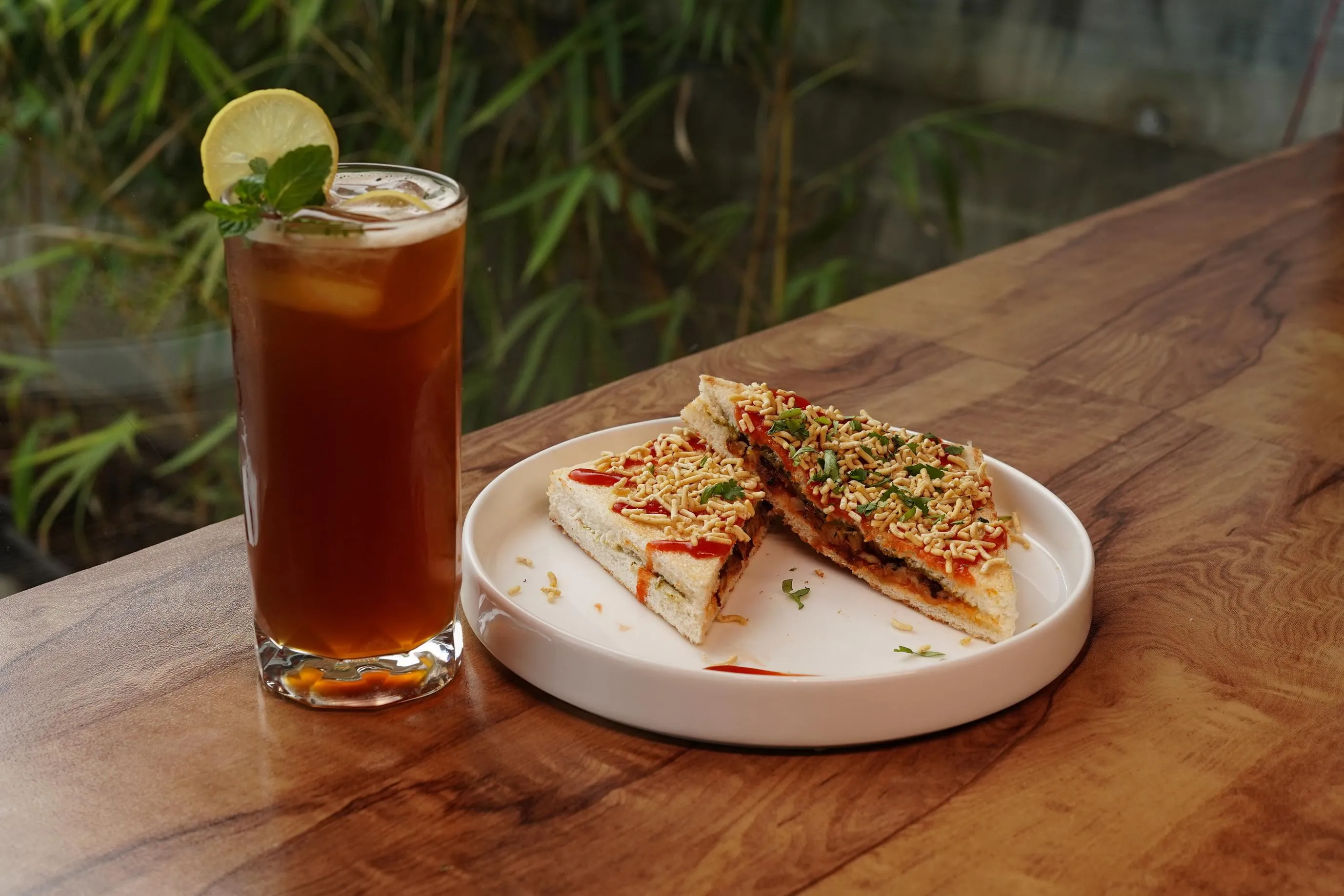 Masala Sandwich + Iced Tea