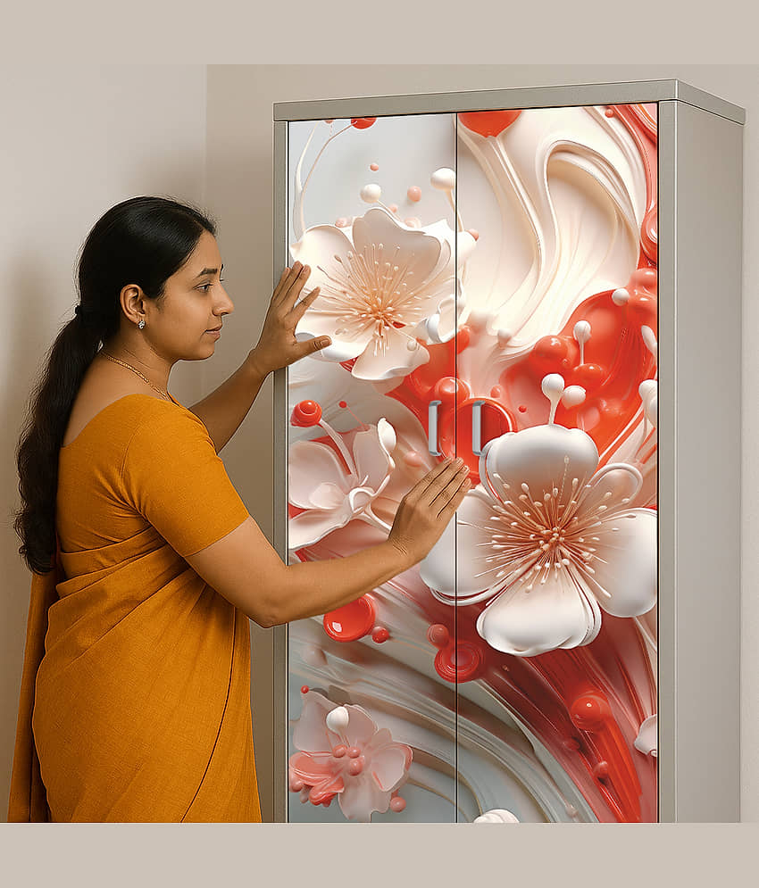 Shopper52 Decorative Wallpaper for Home and Office Almirah Stickers view 2